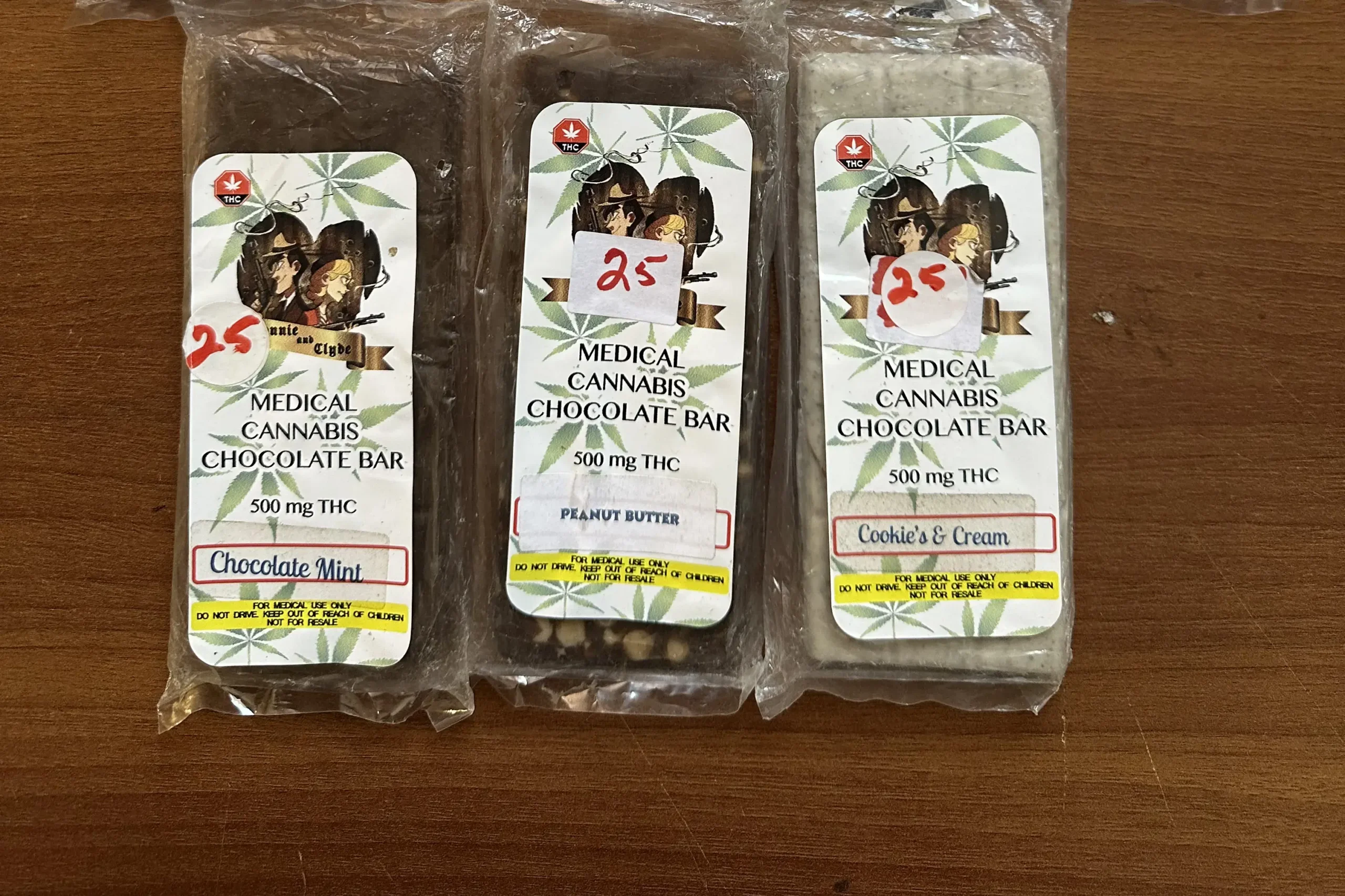 Bonnie &amp; Clyde Chocolate Bar 500mg THC